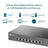 TP-Link TL-SX1008 network switch Unmanaged 10G Ethernet (100/1000/10000) 1U Black