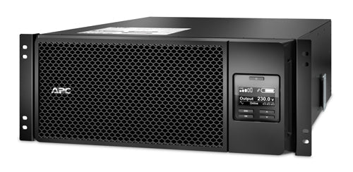 APC Smart-UPS On-Line, 6kVA/6kW, Rackmount 4U, 230V, 6x C13+4x C19 IEC outlets, Network Card, Extended runtime, W/ rail kit, 6-year warranty