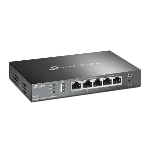 TP-Link Omada ER605 wired router Gigabit Ethernet Black