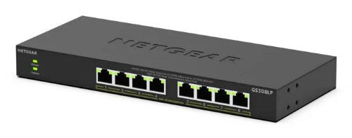 NETGEAR GS308LP Unmanaged Gigabit Ethernet (10/100/1000) Power over Ethernet (PoE) Desktop Black