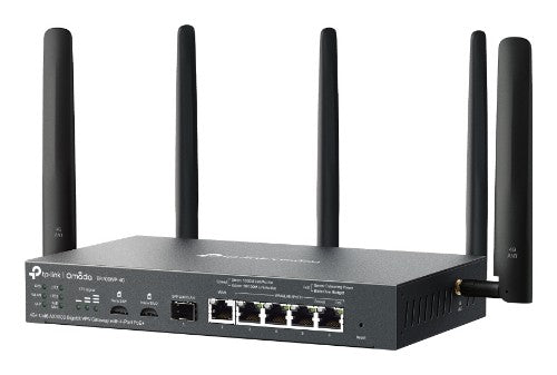 TP-Link ER706WP-4G wireless router Gigabit Ethernet Dual-band (2.4 GHz / 5 GHz) Black