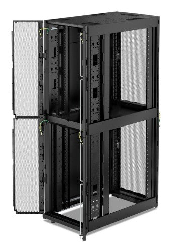 APC NetShelter SX, Server Rack Enclosure, Colocation, 2 x 20U, 600W x 1070D mm, with Sides, Black