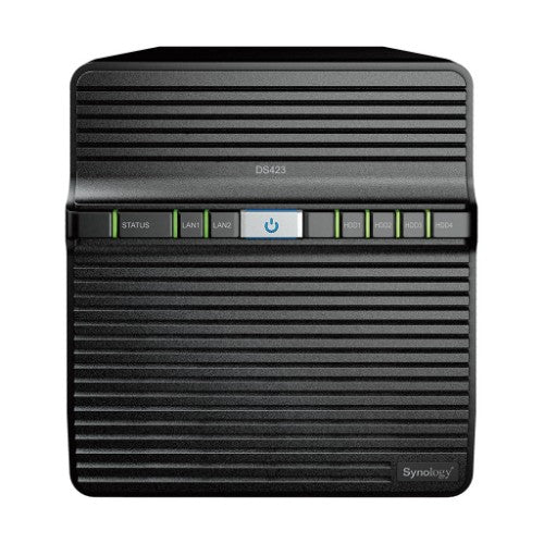 Synology DiskStation DS423 NAS Desktop Realtek RTD1619B 2 GB DDR4 16 TB HDD DiskStation Manager Black