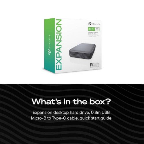 Seagate Expansion STNP20000400 external hard drive 20 TB 3.5" USB Type-C Grey