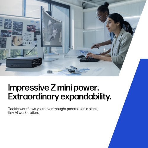 HP DQ6F9ET PC/workstation Intel Core Ultra 9 285 32 GB DDR5-SDRAM 1 TB SSD Windows 11 Pro Mini PC AI Workstation, AI PC Black