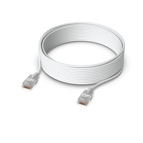 Ubiquiti UACC-Cable-Patch-EL-12M-W networking cable Translucent, White 472.4" (12 m) Cat6