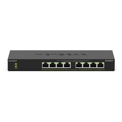 NETGEAR GS308LP Unmanaged Gigabit Ethernet (10/100/1000) Power over Ethernet (PoE) Desktop Black