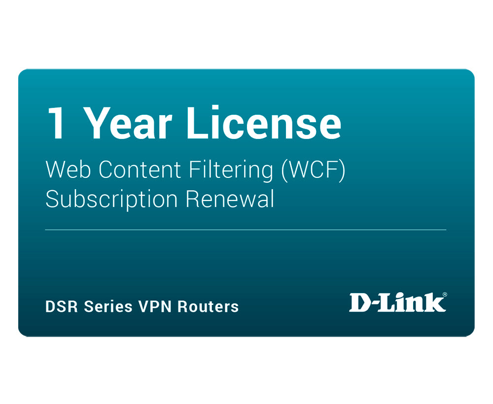 D-Link DSR-250 Dynamic Web Content Filtering License 12-months