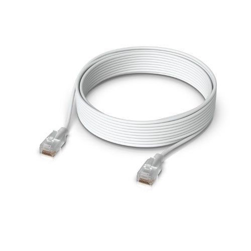 Ubiquiti UACC-Cable-Patch-EL-8M-W networking cable Translucent, White 315" (8 m) Cat6