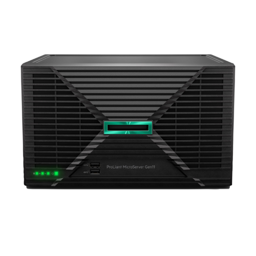 HPE ProLiant MicroServer Gen11 6325P 3.5GHz 4c 1P 1x32GB-U 4LFF-NHP 2x4TB HDD 1x180W PS EU Server