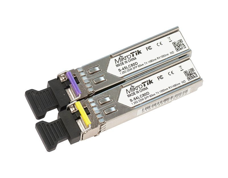 Mikrotik S-4554LC80D network transceiver module Fiber optic 1250 Mbit/s SFP 1550 nm