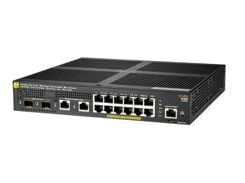 HPE Aruba 2930F 12G PoE+ 2G/2SFP+ Managed L3 Gigabit Ethernet (10/100/1000) Power over Ethernet (PoE) 1U Black
