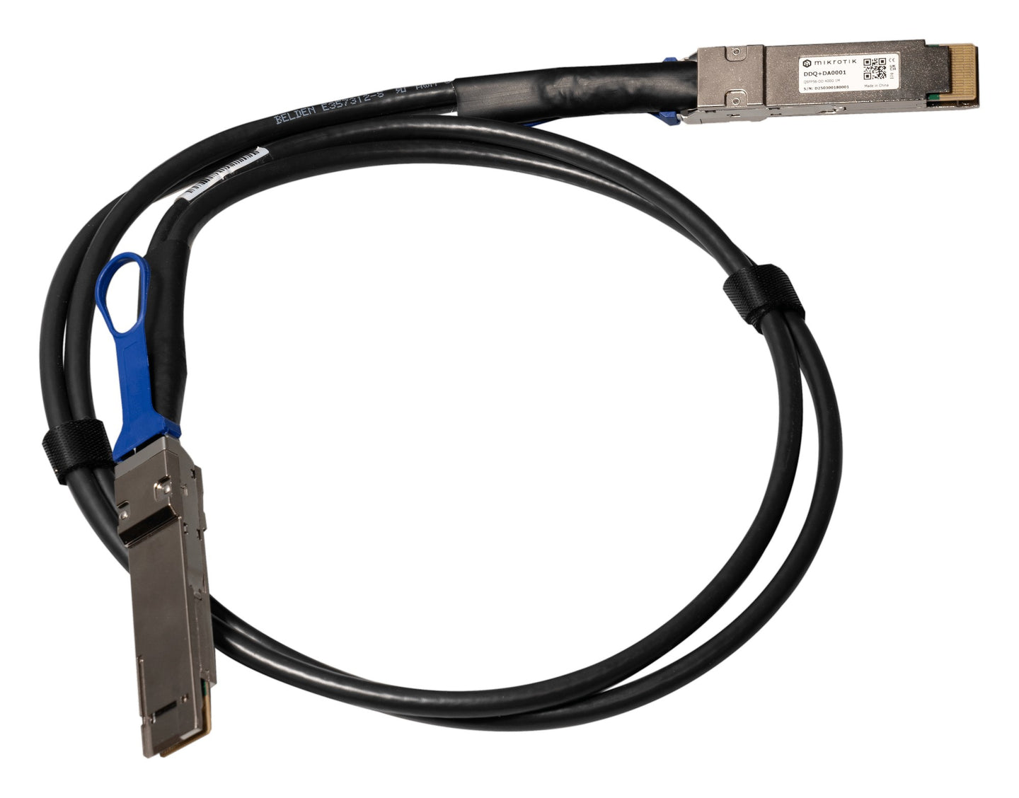Mikrotik DDQ+DA0001 InfiniBand/fibre optic cable 1 m QSFP-DD DAC Black