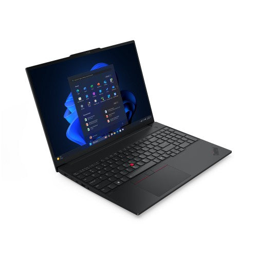 Lenovo ThinkPad E16 Gen 3 (Intel) Copilot+ PC Intel Core Ultra 5 226V Laptop 40.6 cm (16") WUXGA 16 GB LPDDR5x-SDRAM 512 GB SSD Wi-Fi 6E (802.11ax) Windows 11 Pro German Black