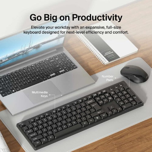 Belkin BBZ010TT keyboard Mouse included Home RF Wireless + USB QWERTY English Black