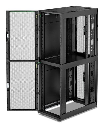 APC NetShelter SX, Server Rack Enclosure, Colocation, 2 x 20U, 600W x 1070D mm, with Sides, Black