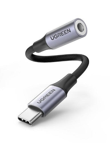 Ugreen 80154 mobile phone cable Black, Grey USB C 3.5mm