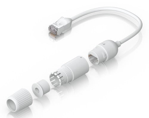 Ubiquiti UACC-Cable-Extender-C6A networking cable White 7.28" (0.185 m) Cat6a F/UTP (FTP)