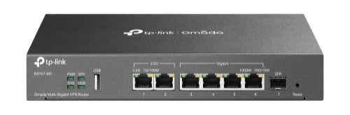 TP-Link Omada ER707-M2 wired router 2.5 Gigabit Ethernet, Fast Ethernet, Gigabit Ethernet Black