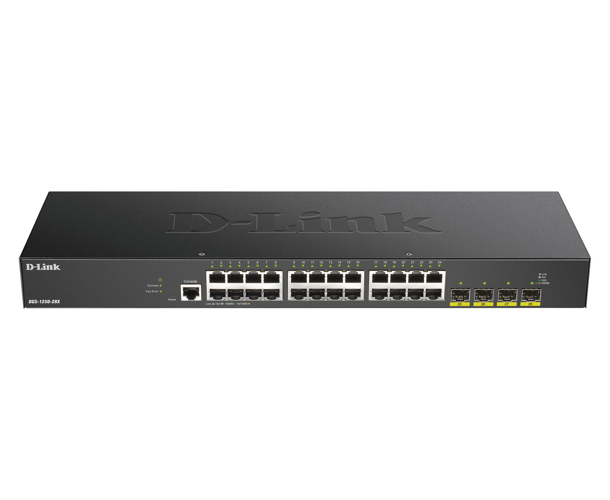 D-Link 24-port Gigabit Smart Managed Switch with 4x 10G SFP+