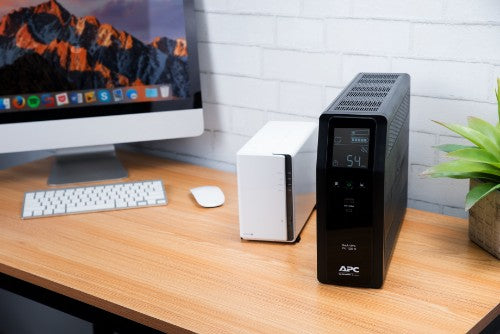 APC Back-UPS Pro, 1200VA/720W, Tower, 230V, 8x IEC C13 outlets, Sine Wave, AVR, USB Type A + C ports, LCD, User Replaceable Battery